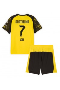 Fotbalové Dres Borussia Dortmund Jobe Bellingham #7 Dětské Domácí Oblečení 2025-26 Krátký Rukáv (+ trenýrky)
